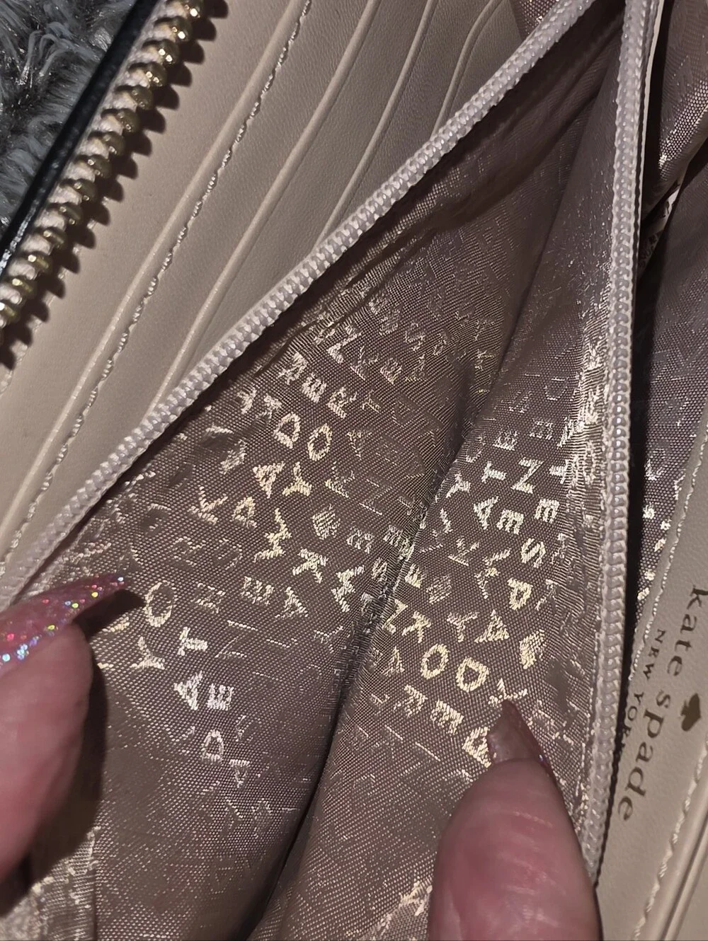 Kate Spade Leather Tassel Zip Wallet